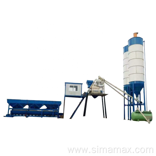 Hzs25 Portable Concrete Batching Plant with Truck Chassis